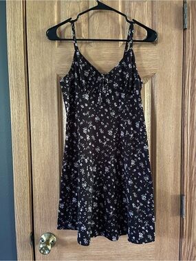 Wallflower Black Floral Top with Pink & Cream Accents